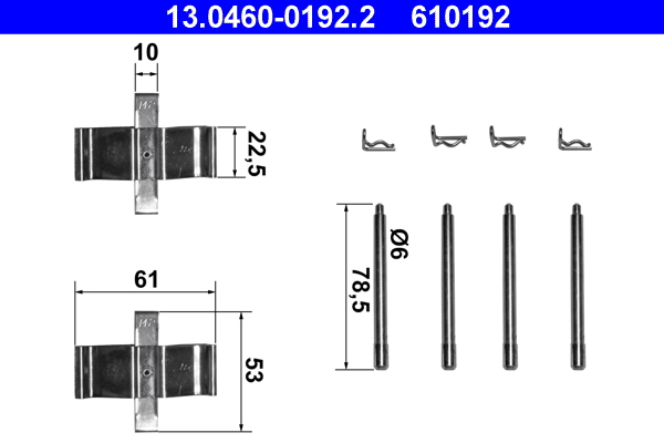 Rem montageset ATE 13.0460-0192.2