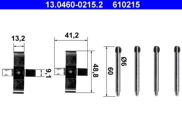 Rem montageset ATE 13.0460-0215.2