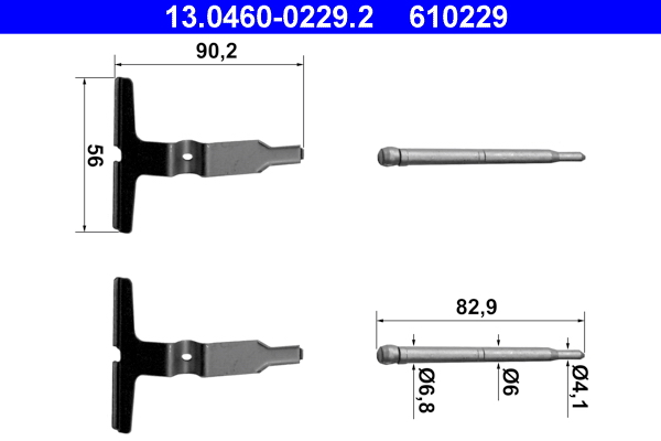 Rem montageset ATE 13.0460-0229.2