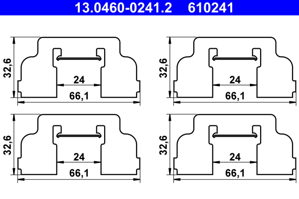 Rem montageset ATE 13.0460-0241.2