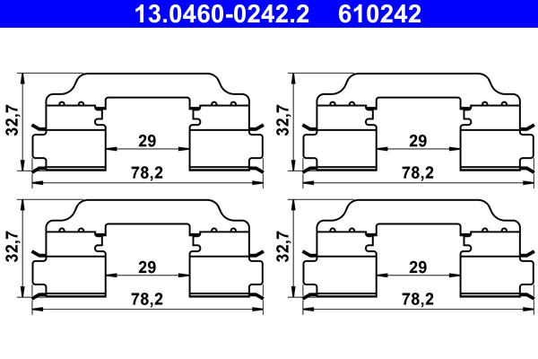 Rem montageset ATE 13.0460-0242.2