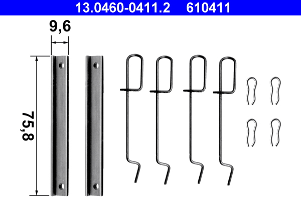 Rem montageset ATE 13.0460-0411.2