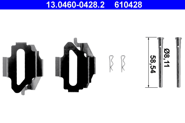 Rem montageset ATE 13.0460-0428.2