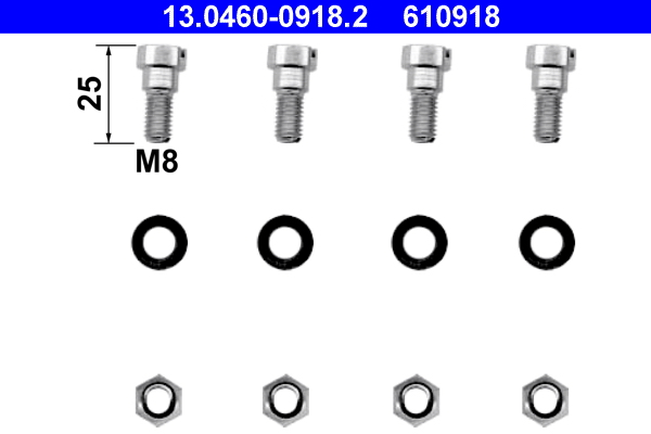 Rem montageset ATE 13.0460-0918.2