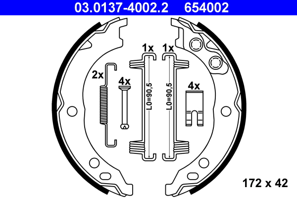 Remschoen set ATE 03.0137-4002.2