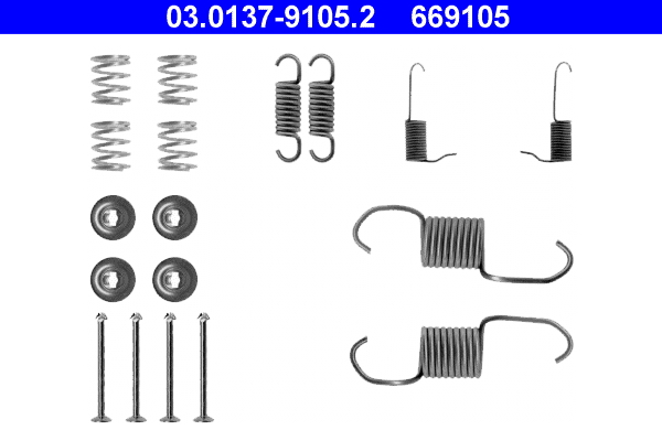 Rem montageset ATE 03.0137-9105.2