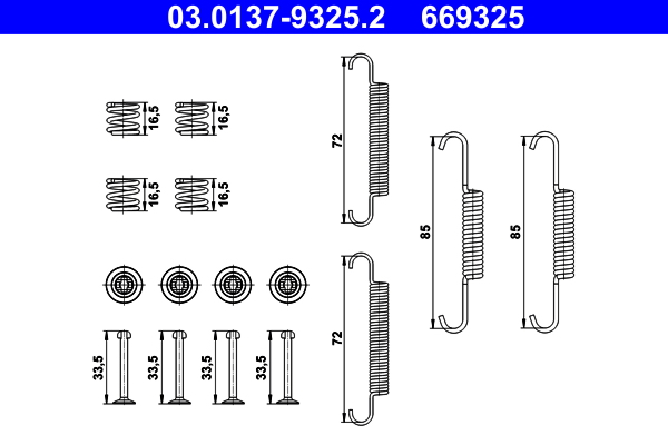 Rem montageset ATE 03.0137-9325.2