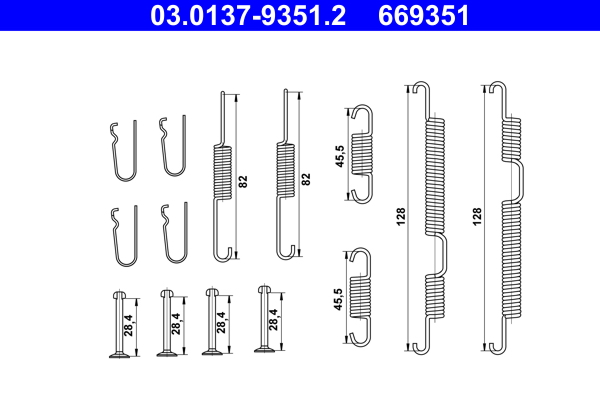 Rem montageset ATE 03.0137-9351.2