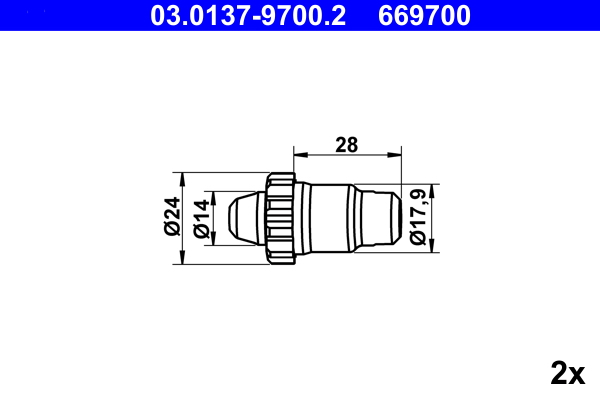 Rem montageset ATE 03.0137-9700.2