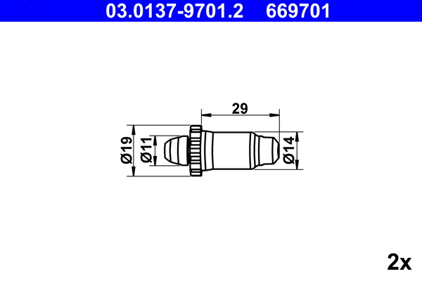 Rem montageset ATE 03.0137-9701.2