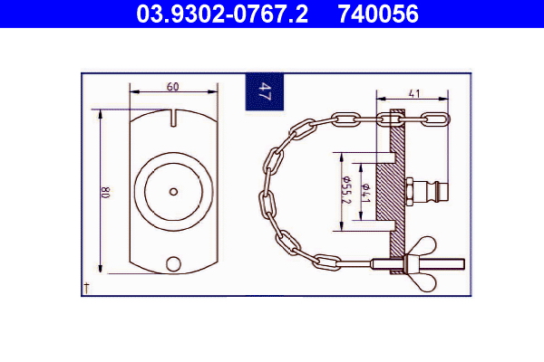Ontluchtingsaansluiting ATE 03.9302-0767.2