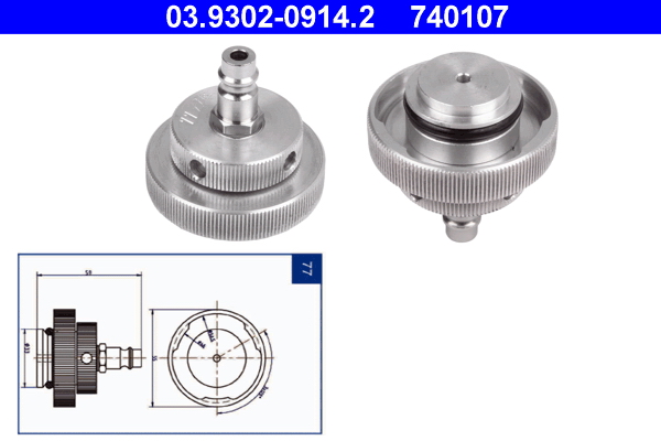 Ontluchtingsaansluiting ATE 03.9302-0914.2