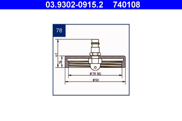 Ontluchtingsaansluiting ATE 03.9302-0915.2
