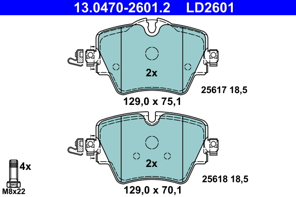 Remblokset ATE 13.0470-2601.2