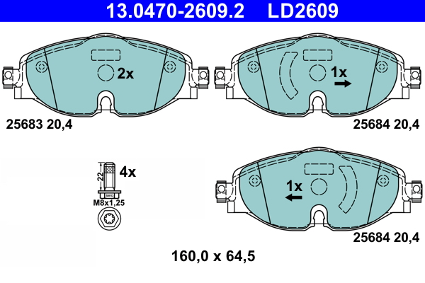 Remblokset ATE 13.0470-2609.2