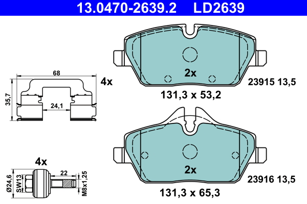 Remblokset ATE 13.0470-2639.2