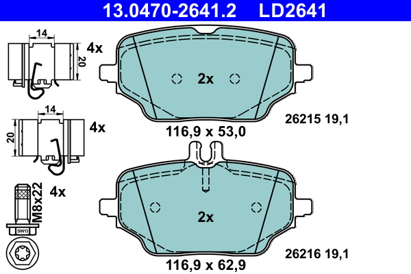 Remblokset ATE 13.0470-2641.2