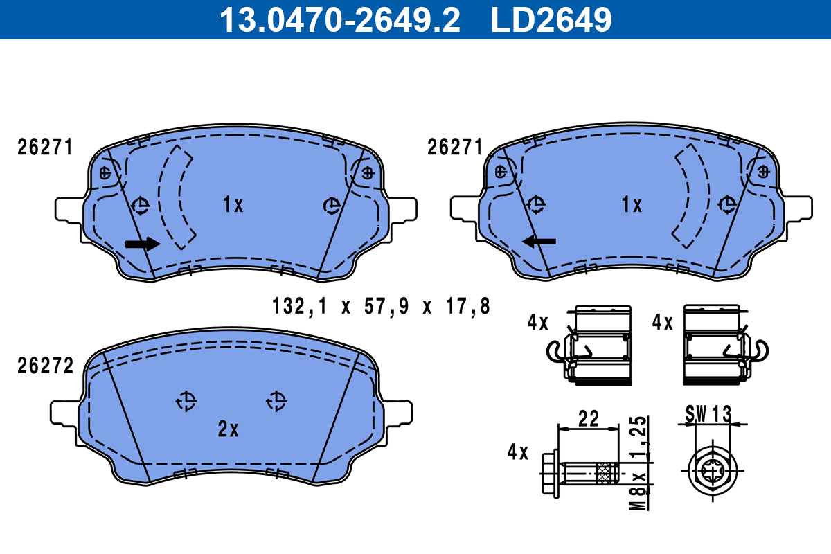 Remblokset ATE 13.0470-2649.2