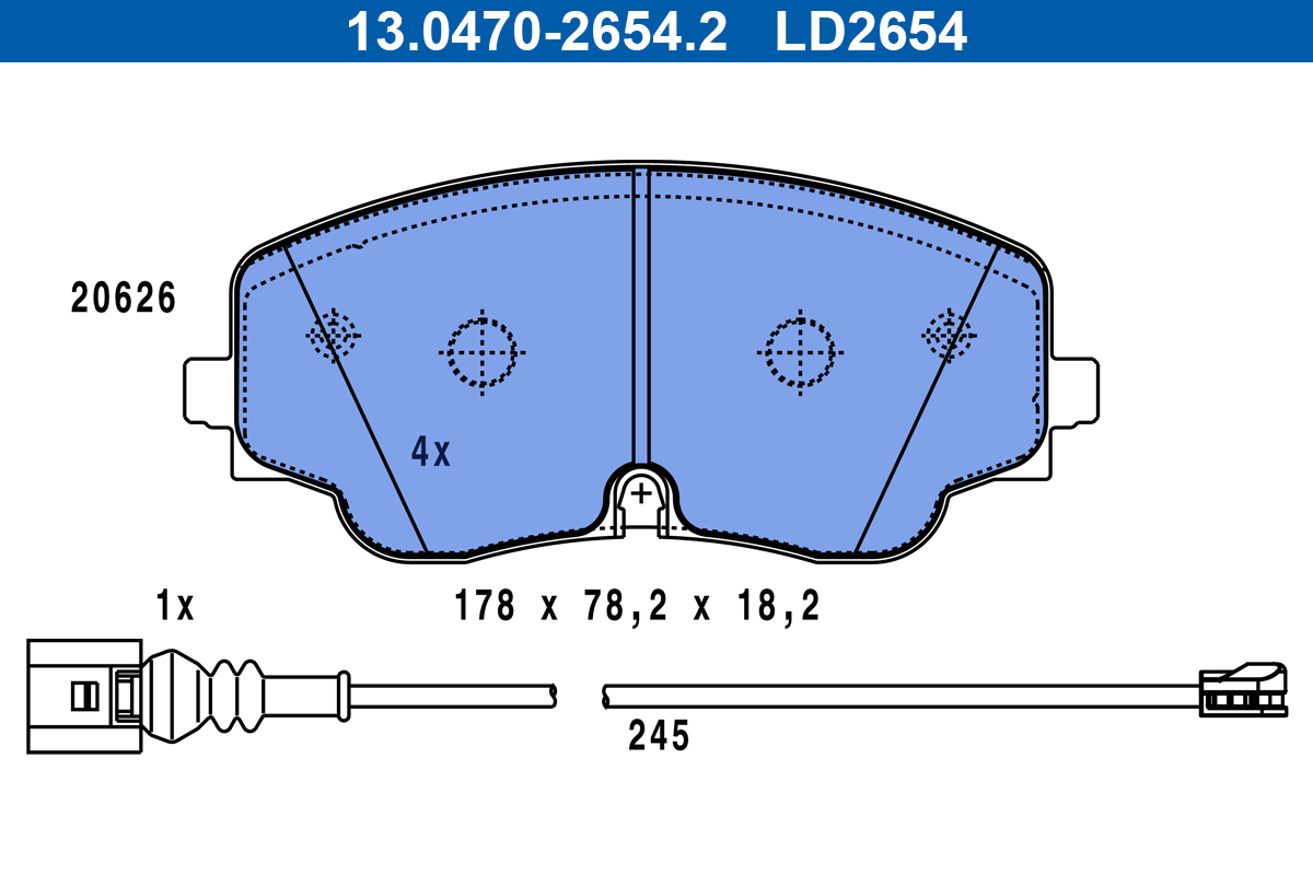 Remblokset ATE 13.0470-2654.2