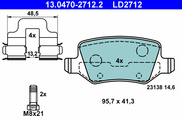 Remblokset ATE 13.0470-2712.2