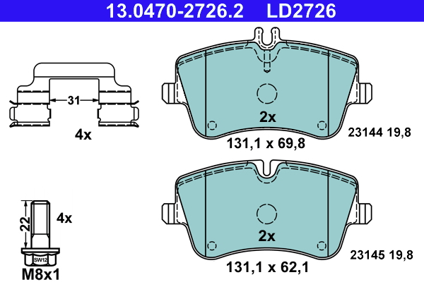 Remblokset ATE 13.0470-2726.2