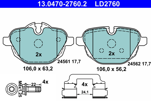 Remblokset ATE 13.0470-2760.2