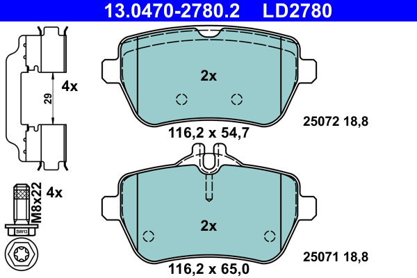 Remblokset ATE 13.0470-2780.2