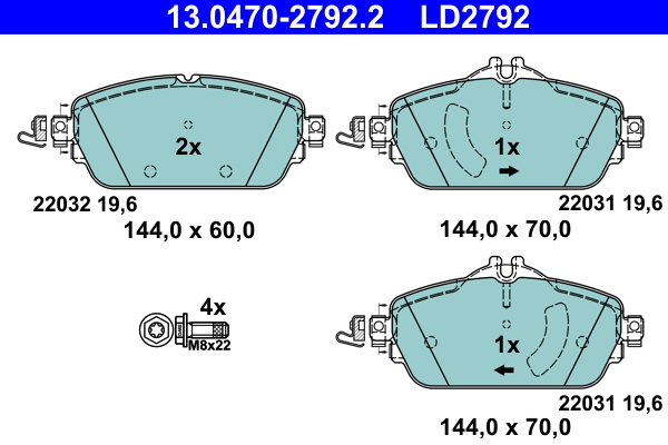 Remblokset ATE 13.0470-2792.2