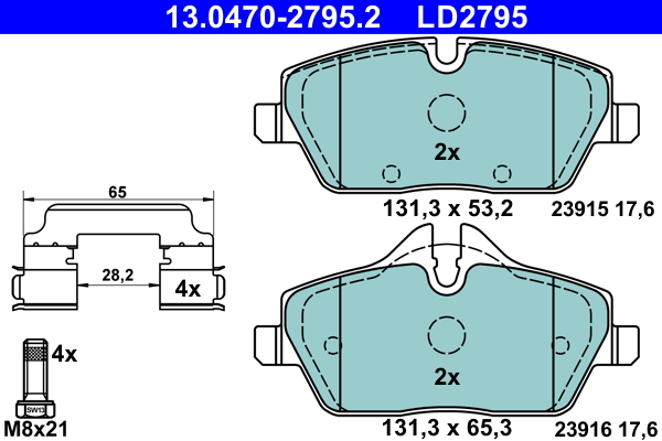 Remblokset ATE 13.0470-2795.2