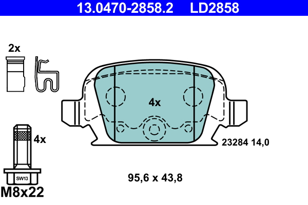 Remblokset ATE 13.0470-2858.2