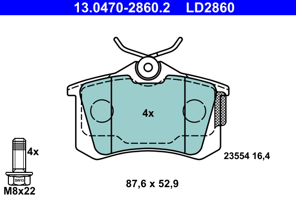 Remblokset ATE 13.0470-2860.2