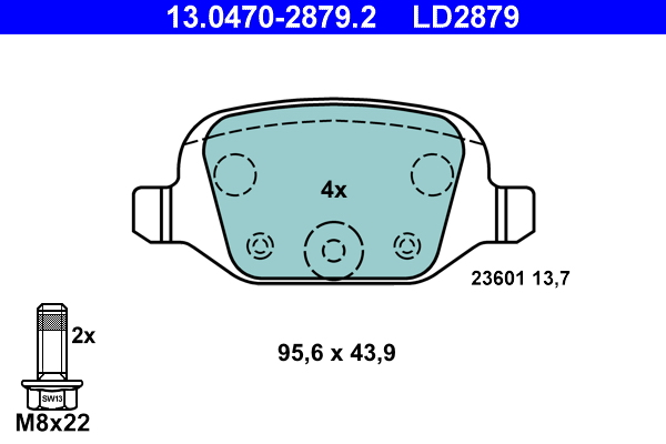 Remblokset ATE 13.0470-2879.2