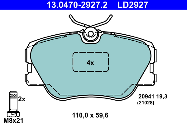 Remblokset ATE 13.0470-2927.2