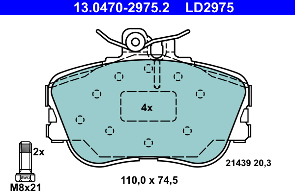 Remblokset ATE 13.0470-2975.2