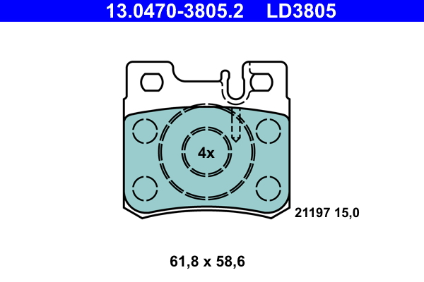 Remblokset ATE 13.0470-3805.2