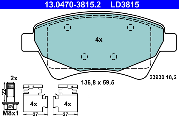 Remblokset ATE 13.0470-3815.2