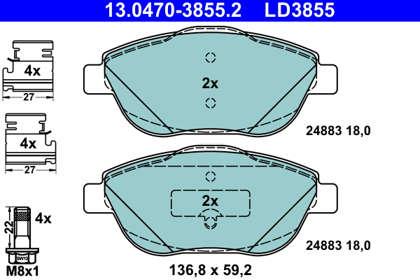 Remblokset ATE 13.0470-3855.2