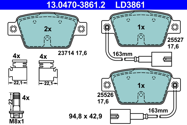 Remblokset ATE 13.0470-3861.2