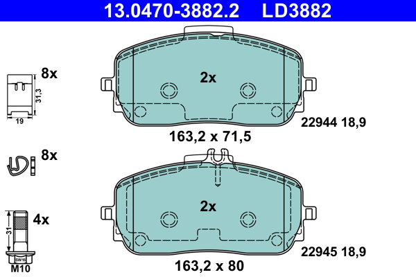 Remblokset ATE 13.0470-3882.2