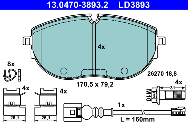 Remblokset ATE 13.0470-3893.2