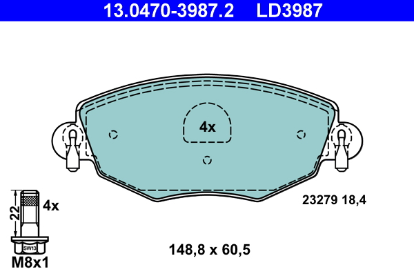 Remblokset ATE 13.0470-3987.2