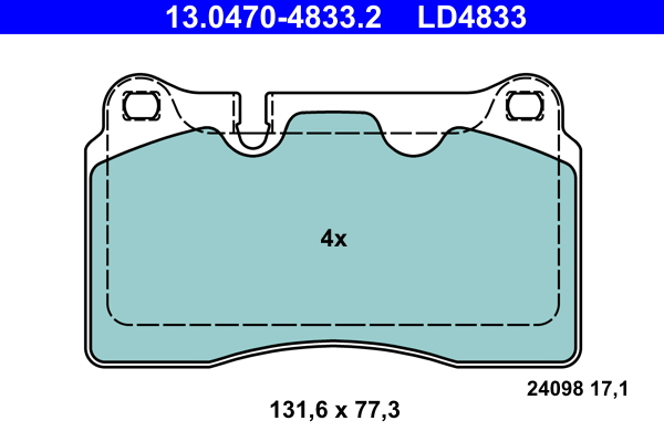 Remblokset ATE 13.0470-4833.2