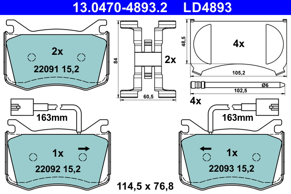 Remblokset ATE 13.0470-4893.2