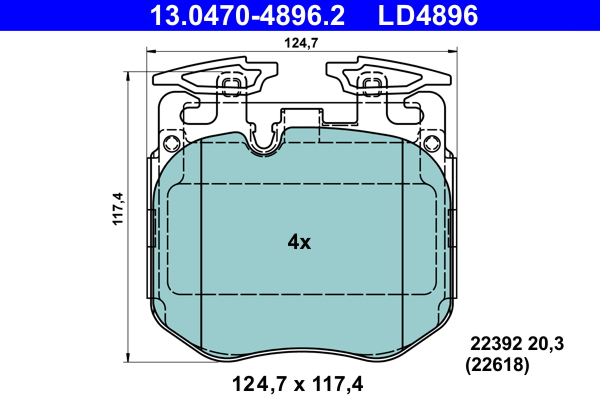 Remblokset ATE 13.0470-4896.2