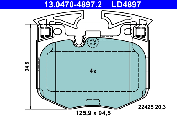 Remblokset ATE 13.0470-4897.2