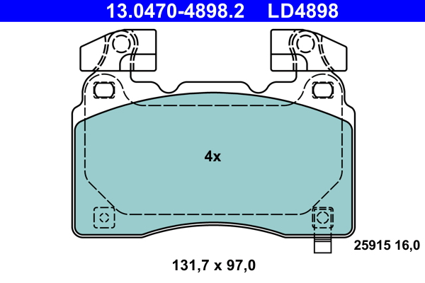 Remblokset ATE 13.0470-4898.2