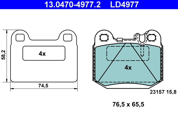 Remblokset ATE 13.0470-4977.2