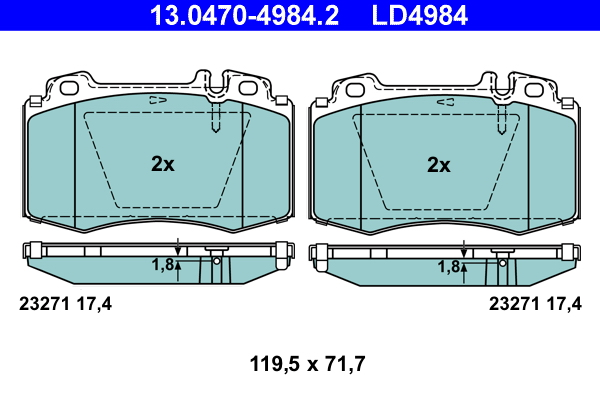 Remblokset ATE 13.0470-4984.2