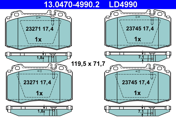 Remblokset ATE 13.0470-4990.2