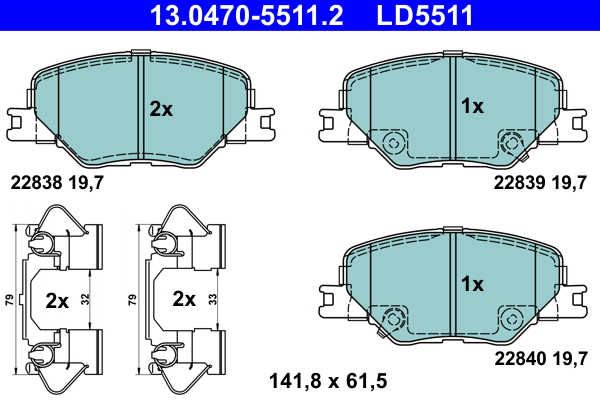 Remblokset ATE 13.0470-5511.2